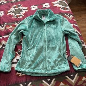 The North Face Women's Light Green Teddy Jacket